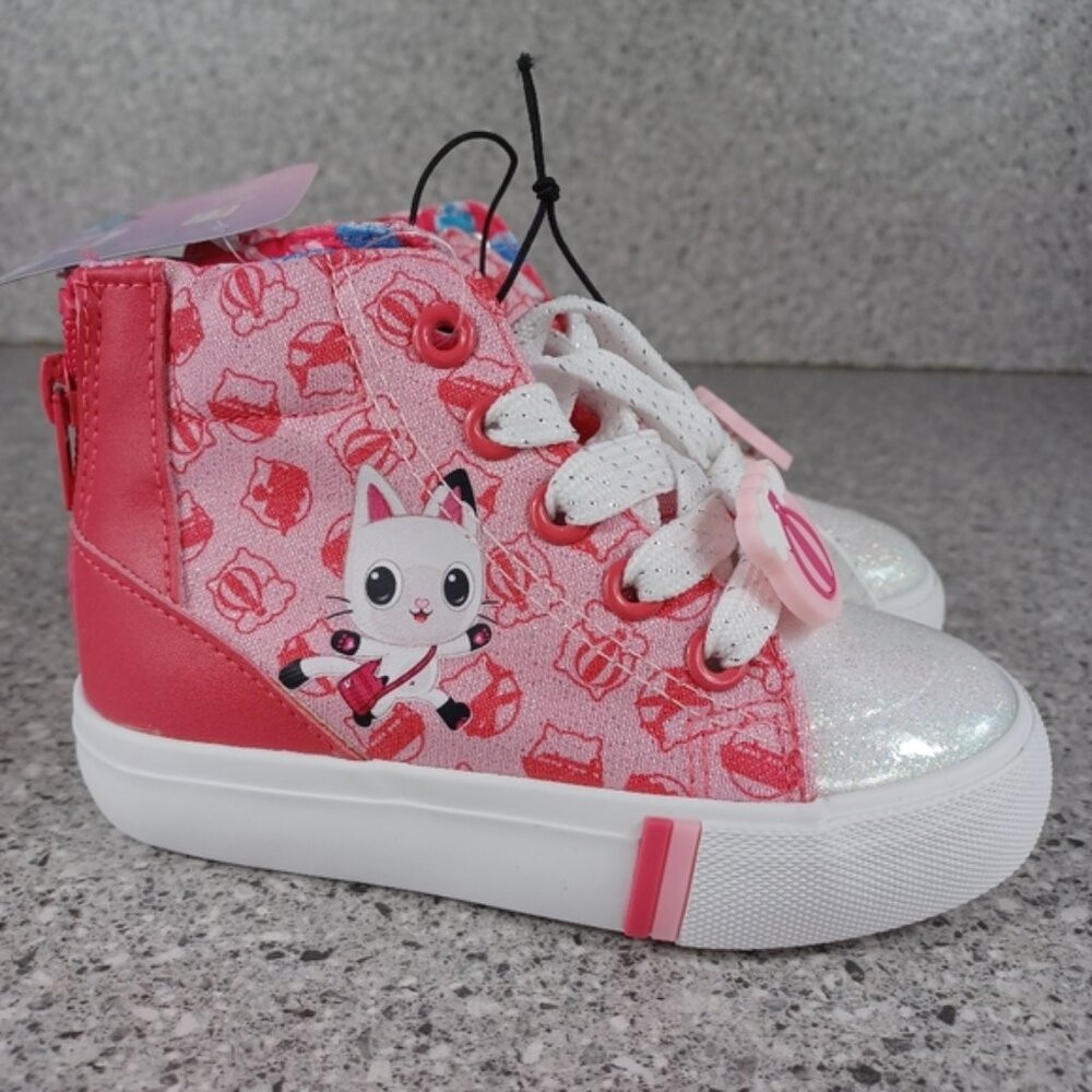 Sneakers Pink Toddler Gabby's Dollhouse Girl High Top Shoes